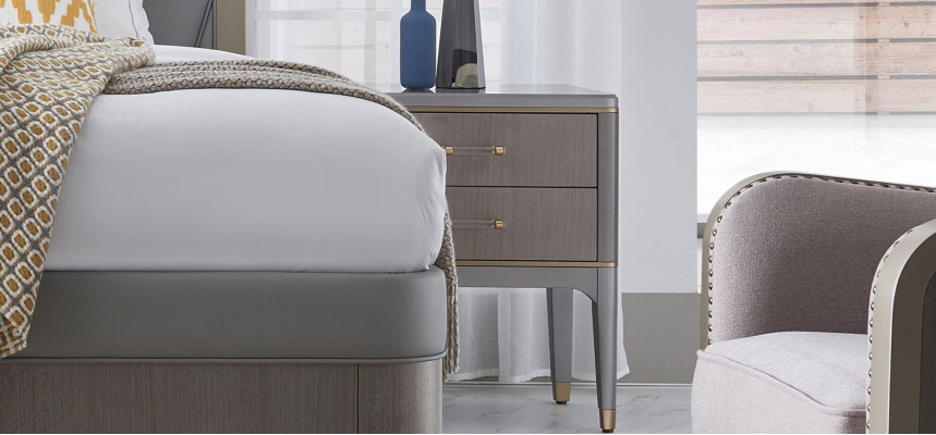 Design Nacht Tisch Konsole Metall Deko Glanz Tische Konsolen Schlaf Zimmer