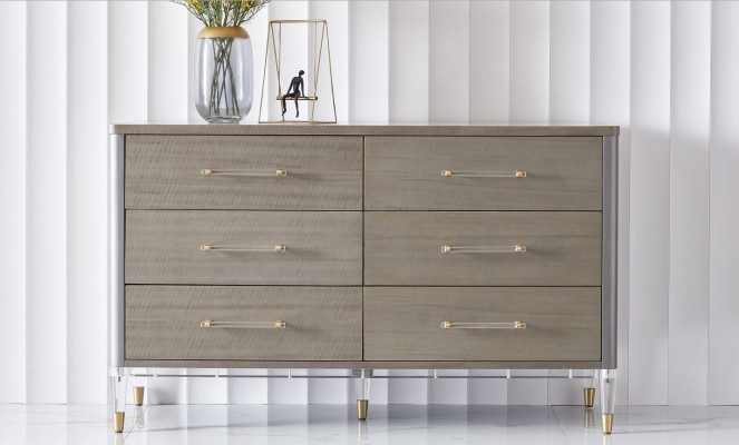 Design Kommode 6 Schubladen Sideboard Lowboard Schrank Anrichte