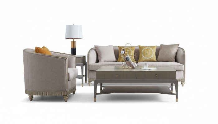 Sofagarnitur Polster 3+1 Sitz Set Design Sofas Couchen Textil Modern Garnituren