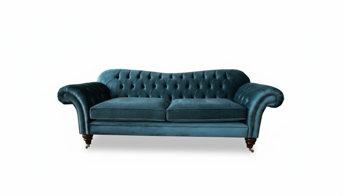Sofa Luxus Textil Chesterfield Couch Sofas Polster Big 3 Sitzer Garnitur