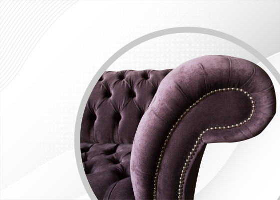 Chesterfield Sofa Couch Polster Sofas Klassischer 2 Sitz Sitz Samt Zweisitzer