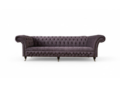 xxl Big Sofa Couch Chesterfield 265cm Polster Sofas 4 Sitzer Leder
