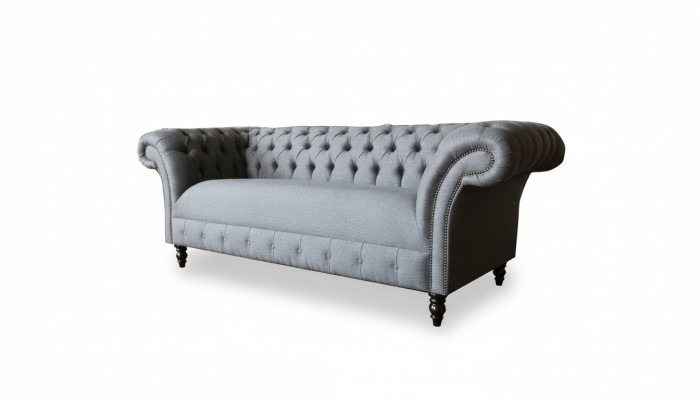 xxl big Sofa 3 Sitzer Couch Chesterfield Polster Garnitur Sitz Stoff Textil