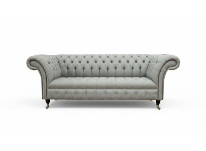 Chesterfield 3 Sitzer Designer Sofa Sofas Polster Couchen Stoff Textil