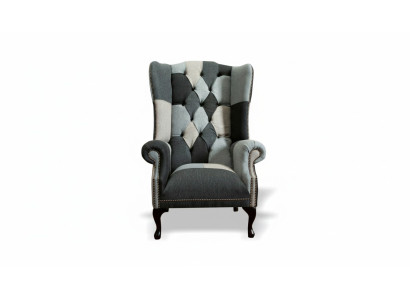 Luxus Polster Klassische Chesterfield Sessel 1 Sitzer Ohrensessel Einsitzer Neu