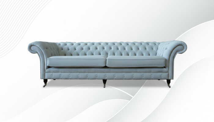 Polster Sofas Design Luxus Couch Sofa 4 er Stoff Couchen Viersitzer Samt Neu