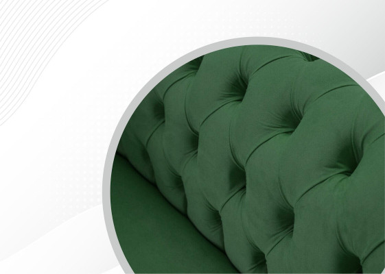 Chesterfield 2 Sitzer Designer Sofa Couch Polster Sofas Couchen Stoff Textil
