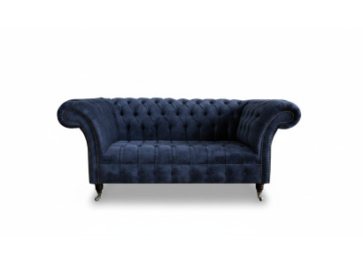 Couch Zweisitzer Klassische Textilsofa Couch Polster Sofa 2 Sitzer Samt Couchen