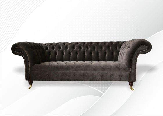Chesterfield Original Möbel 3 Sitzer Couch Polster Sofas Couchen Textilsofa Neu
