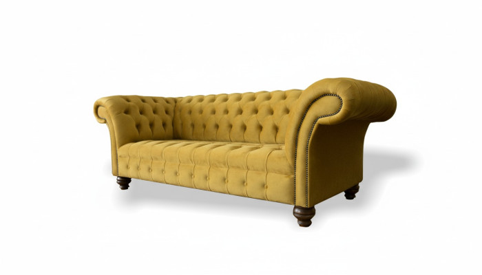 xxl Sofa Couch Chesterfield 225cm Polster Sofas 3 Sitzer Leder Textil Stoff Neu