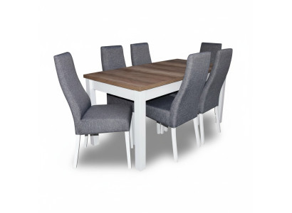 Essgarnitur Esstisch 6 x Stuhl Set Set Garnitur Tisch Essgarnitur Essgruppe 7tlg