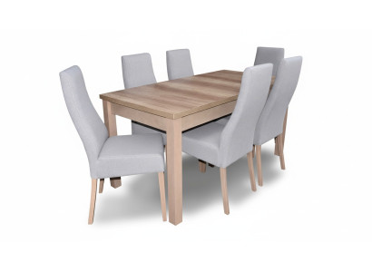 Komplette Garnitur Esszimmer Lehnstuhl Tisch 6x Stühle Luxus Essgruppe Set 7tlg