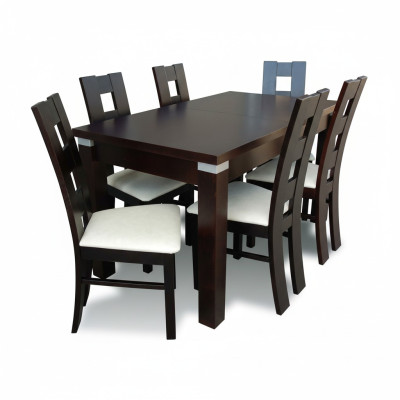 Essgarnitur Esstisch 6 x Stuhl Set Garnitur Tisch Essgruppe 7tlg. Tische Neu