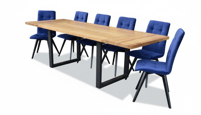 Klassischer Garnitur Esstisch Tisch Holz Esszimmer 6x Stuhl Set Stühle 7 tlg.Set