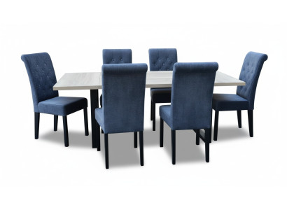 Esstisch Esszimmer Set Essgruppe Klassischer Tisch 7tlg Set Stuhl neu 6x Stühle