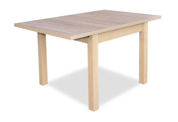 Stilvoller Esstisch mit Holzllanplatte in Beige Farbe Moder Esszimmer