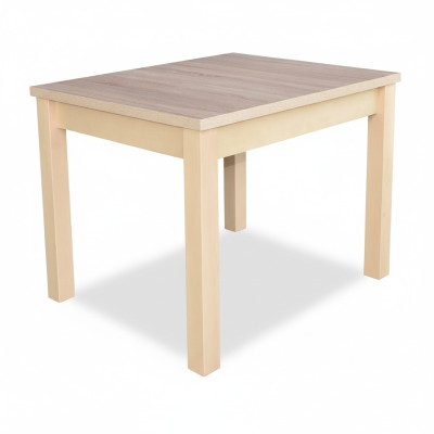 Stilvoller Esstisch mit Holzllanplatte in Beige Farbe Moder Esszimmer
