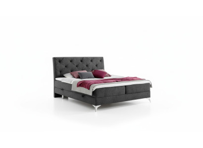 Bett Textil Polster Doppel Design Barock Modern Stil Chesterfield Betten Hotel
