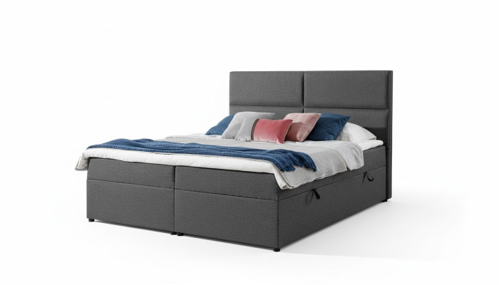 Designer Bett Chesterfield Textil Hotel Betten Doppel Schlafzimmer Luxus 180x200