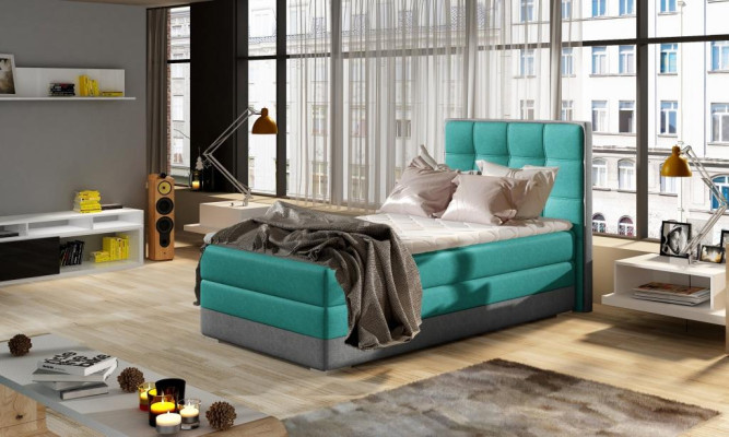Bett Polster Design Luxus Hotel Betten 90x200cm Schlaf Zimmer Boxspring Single