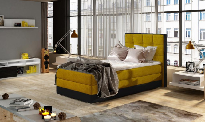 Bett Polster Design Luxus Hotel Betten 90x200cm Schlaf Zimmer Boxspring Single