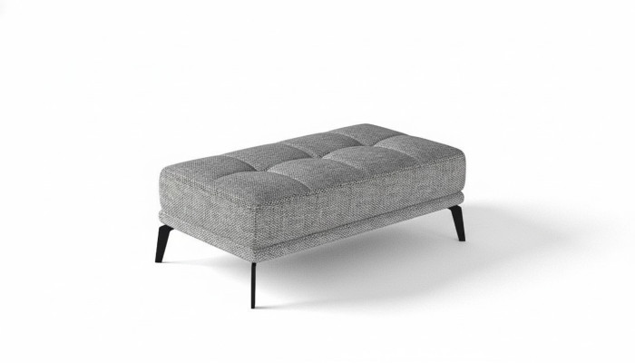 Lounge Fußhocker Hocker xxl Club Ottomane Pufa Leder Textil Ottoman Designer Neu