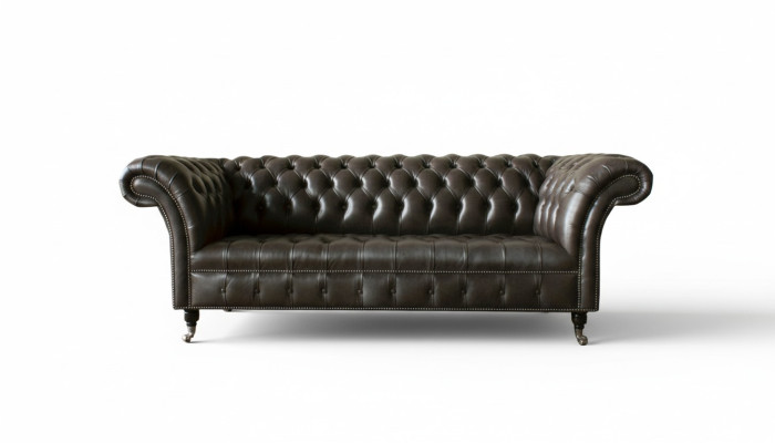 Chesterfield 3 Sitzer Modern Design Couchen Leder Sofa xxl Sitzmöbel Möbel Sofas