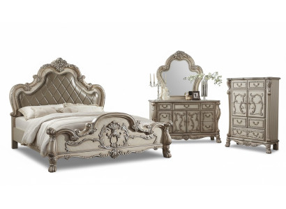 Spiegel Kommode Schlafzimmer Holz Set Möbel Klassische Kommoden 2tlg. Sideboard
