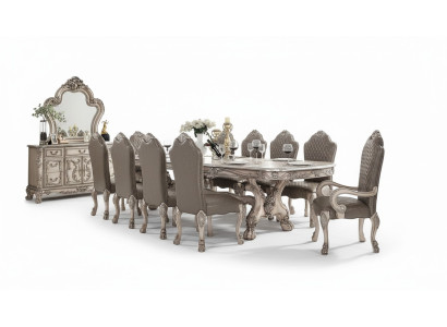 Gruppe Sessel Holz 10x Stuhl Set Esszimmer Polster Stühle Lehnstuhl Stuhl Barock
