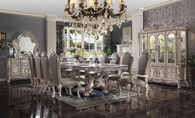 Anrichte Silber Barock Holz Stil klassisch Italienische Möbel Design Kommode Neu