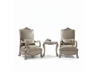 Set 2x Sessel Beistelltisch Wohnzimmer Tisch Sofa Couchtisch Beistell 3tlg