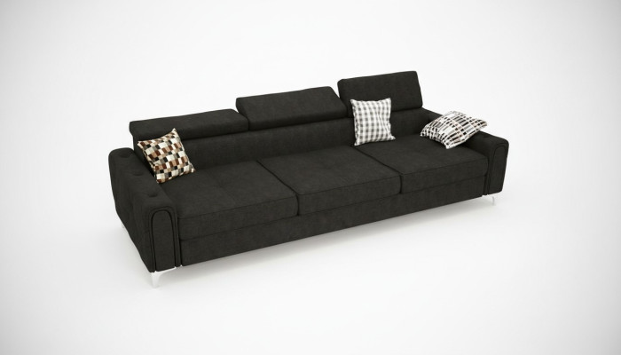 Sofa 3 Sitzer Textil leder Sofas Couch Polster Luxus Möbel Moderner Dreisitzer