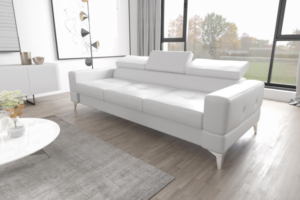 Dreisitzer Couch Polster Design Sofa Moderne 3er Sitz Zimmer Möbel Rosa Sofas