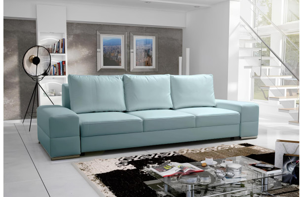 Couch Kunstleder Sofa Edles Design Designer 3 Sitzer Möbel Klassische Möbel xxl