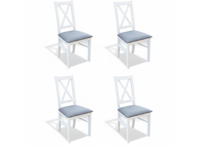 Esszimmer Lehn Polster Sitz Stühle Garnitur Komplett K22 4x Designer Stuhl Set