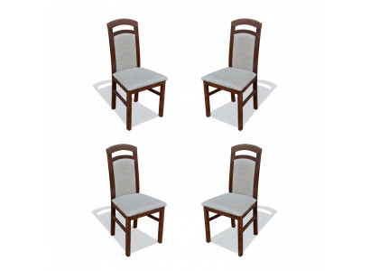 Esszimmer Stuhl Garnitur Sessel Polster Design 4x Stühle Gruppe Set Gastro Neu