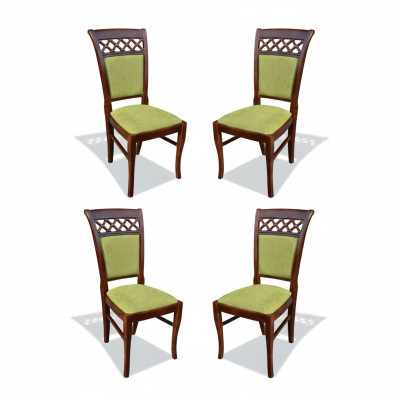 Gruppe Textil Neu Esszimmer Restaurant Neu Design Stuhl 4x Stühle Set Sessel Neu