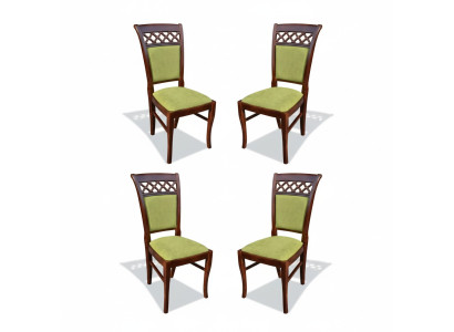 Gruppe Textil Neu Esszimmer Restaurant Neu Design Stuhl 4x Stühle Set Sessel Neu