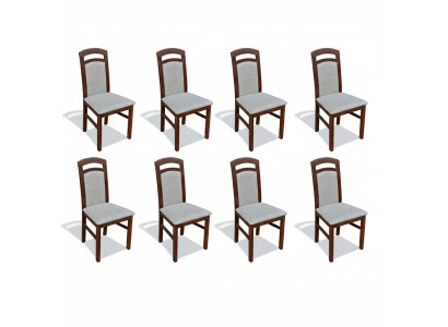 Stuhl 8x Esszimmer Polsterstuhl Fernseh Textil Küche Stühle Set Neu Club Lounge