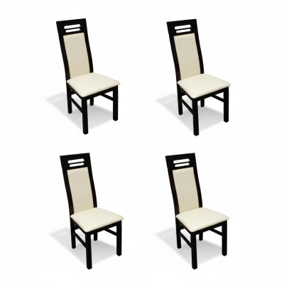 Garnitur Komplett K65 4x Designer Stuhl Set Esszimmer Textil Polster Sitz Stühle
