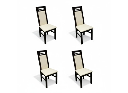 Garnitur Komplett K65 4x Designer Stuhl Set Esszimmer Textil Polster Sitz Stühle