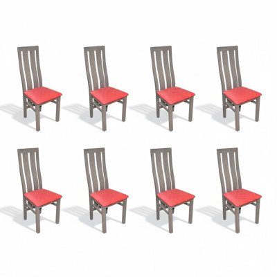 Garnitur 8x Stühle Stuhl Polster Moderne Sets Design Lehn Sessel Komplett Möbel