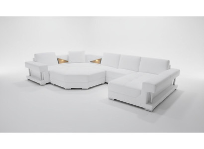 Ecksofas U Form Modernes Polster Wohnzimmer Möbel Ecksofa Ledersofa Design Sofa