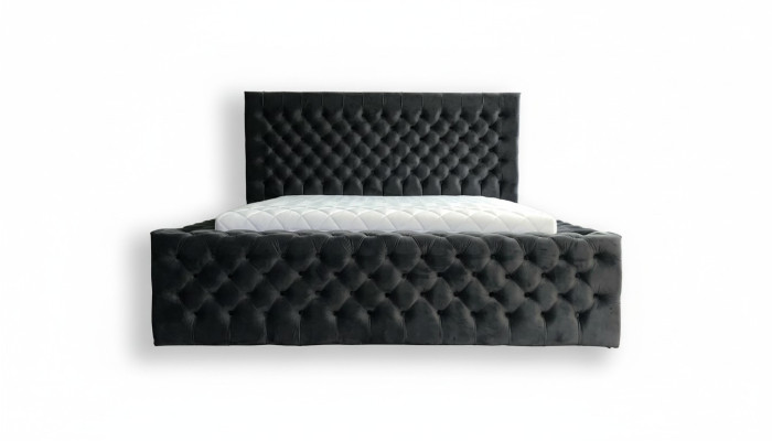 Chesterfield Betten modernes Hotelbett Doppelbett Neu Modernes King Size Bett