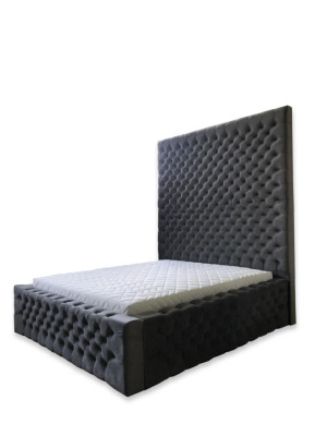 Designer Modern Chesterfield-Bett in modernem Luxusstil mit hohem Kopfteil