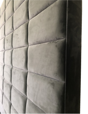 Doppelbett Polster Bett Braun 180x200 Betten Luxus Design Möbel Wand Paneel Neu