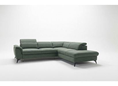 Wohnzimmer L-Form Modern Grün Design Sofas Neu Ecksofa Polsterung
