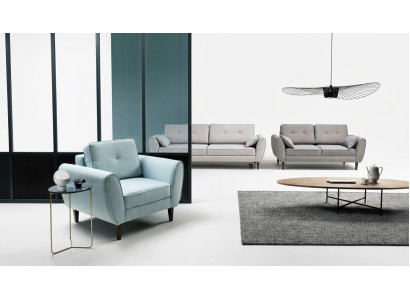 Design Sofa 2 Sitzer Möbel Polster Textil Sofas Couchs Wohnlandschaft Neu