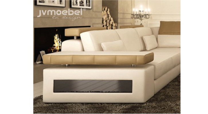 Wohnlandschaft Ecksofa Leder EckSofa Neu U Form Sofa Couch Polster