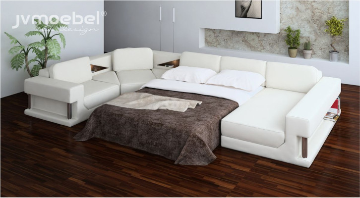 Wohnlandschaft Design Stoff Sofas Bettunktion Schlaf Couch Ecksofa U Form Sofa